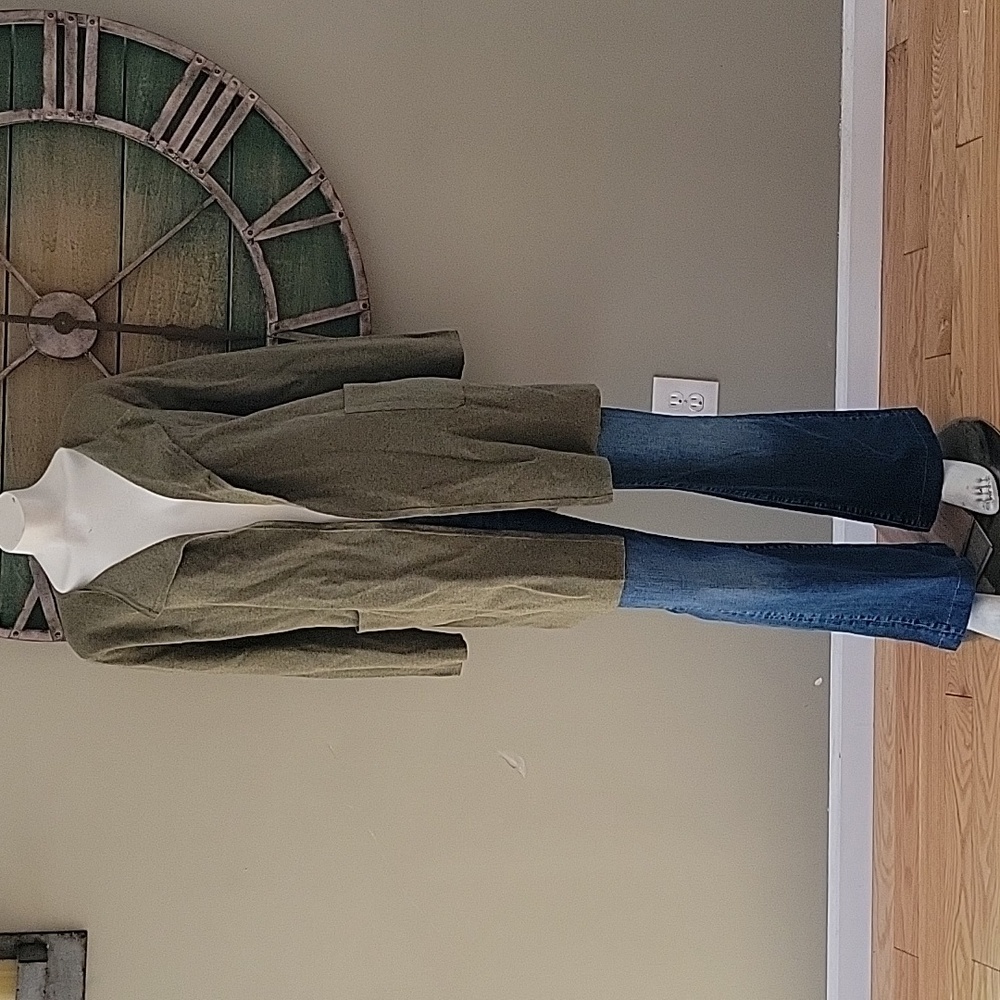 J. Crew Juliette Wool Blend Collarless Sweater Blazer - Picture 2 of 12